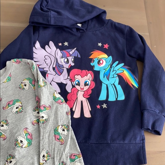 Girls H&M Sweathirt & Long Sleeved Tops 4-6 Years - Picture 3 of 3